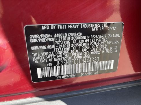 Used 2012 Subaru Forester 2.5X Limited w/ Rugged Pkg 1 AWD/4WD image 34