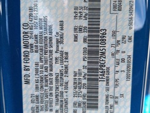 Used 2021 Ford Mustang GT Premium w/ GT Performance Package image 18