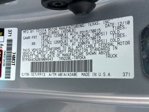 Used 2011 Toyota Tacoma 2WD Regular Cab image 19