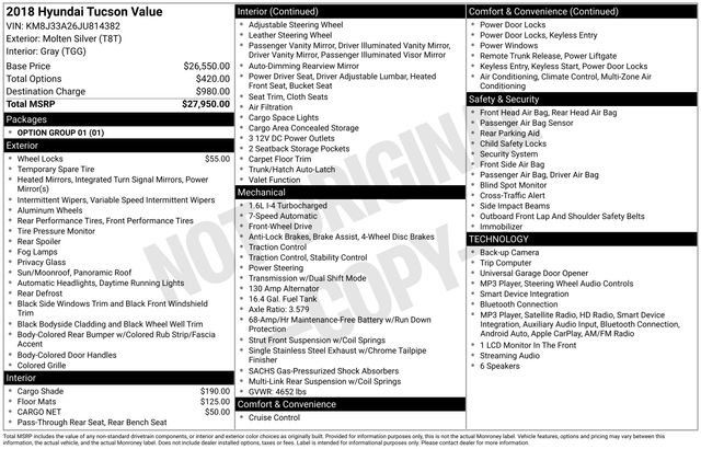 Used 2018 Hyundai Tucson Value FWD image 26
