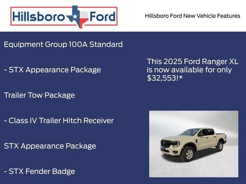 New 2025 Ford Ranger XL w/ Trailer Tow Package image 5