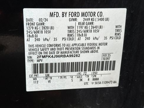 Used 2024 Ford Edge SEL AWD/4WD image 28