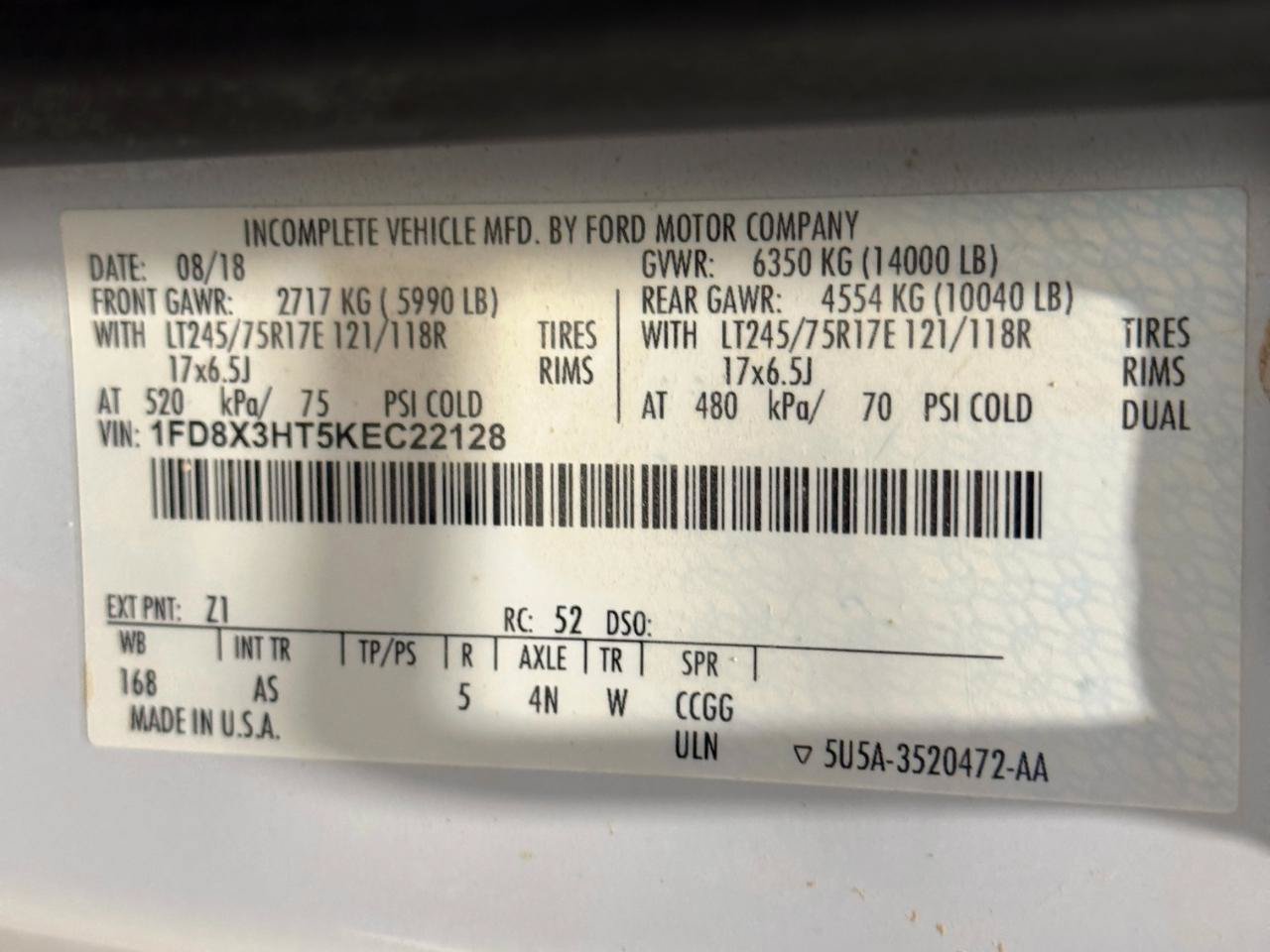 Used 2019 Ford F350 XL w/ XL Value Package AWD/4WD image 7