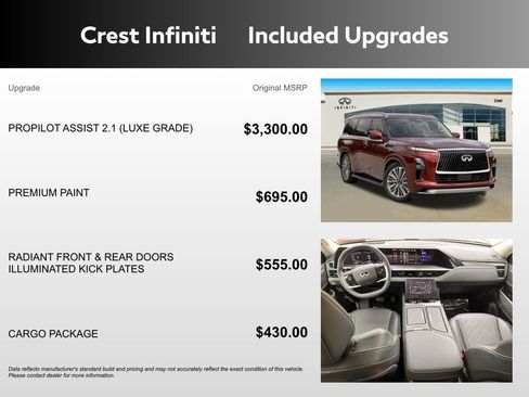 Certified 2025 INFINITI QX80 Luxe w/ Cargo Package RWD image 5