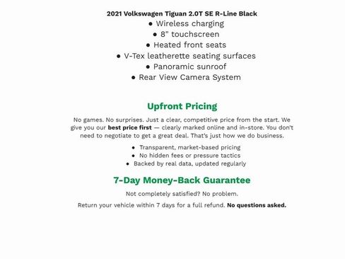 Used 2021 Volkswagen Tiguan SE R-Line image 2