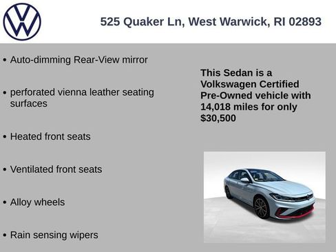 Certified 2025 Volkswagen Jetta GLI Autobahn FWD image 19