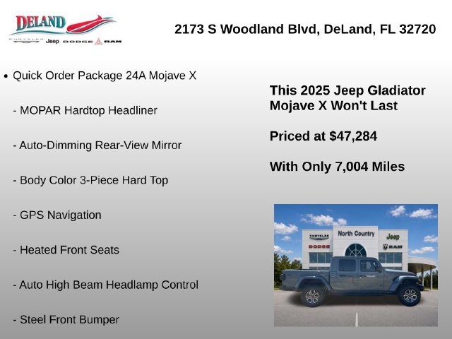 Used 2025 Jeep Gladiator Mojave AWD/4WD image 7