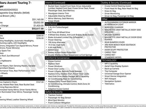 Certified 2025 Subaru Ascent Touring AWD/4WD image 34