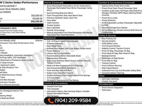 Used 2018 BMW 530e w/ Premium Package 2 image 29