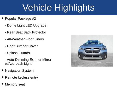 Used 2022 Subaru Outback Limited XT w/ Popular Package #2 image 3