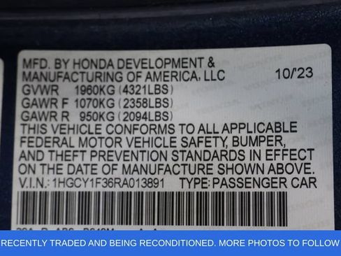 Used 2024 Honda Accord EX image 30