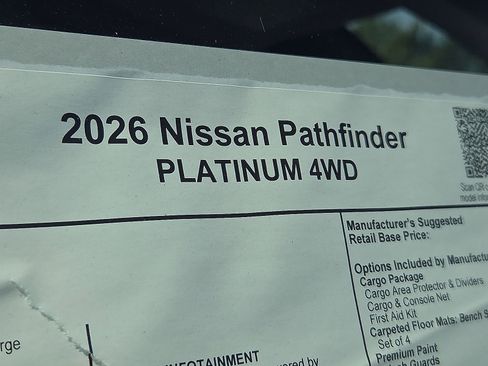 New 2026 Nissan Pathfinder Platinum AWD/4WD image 8