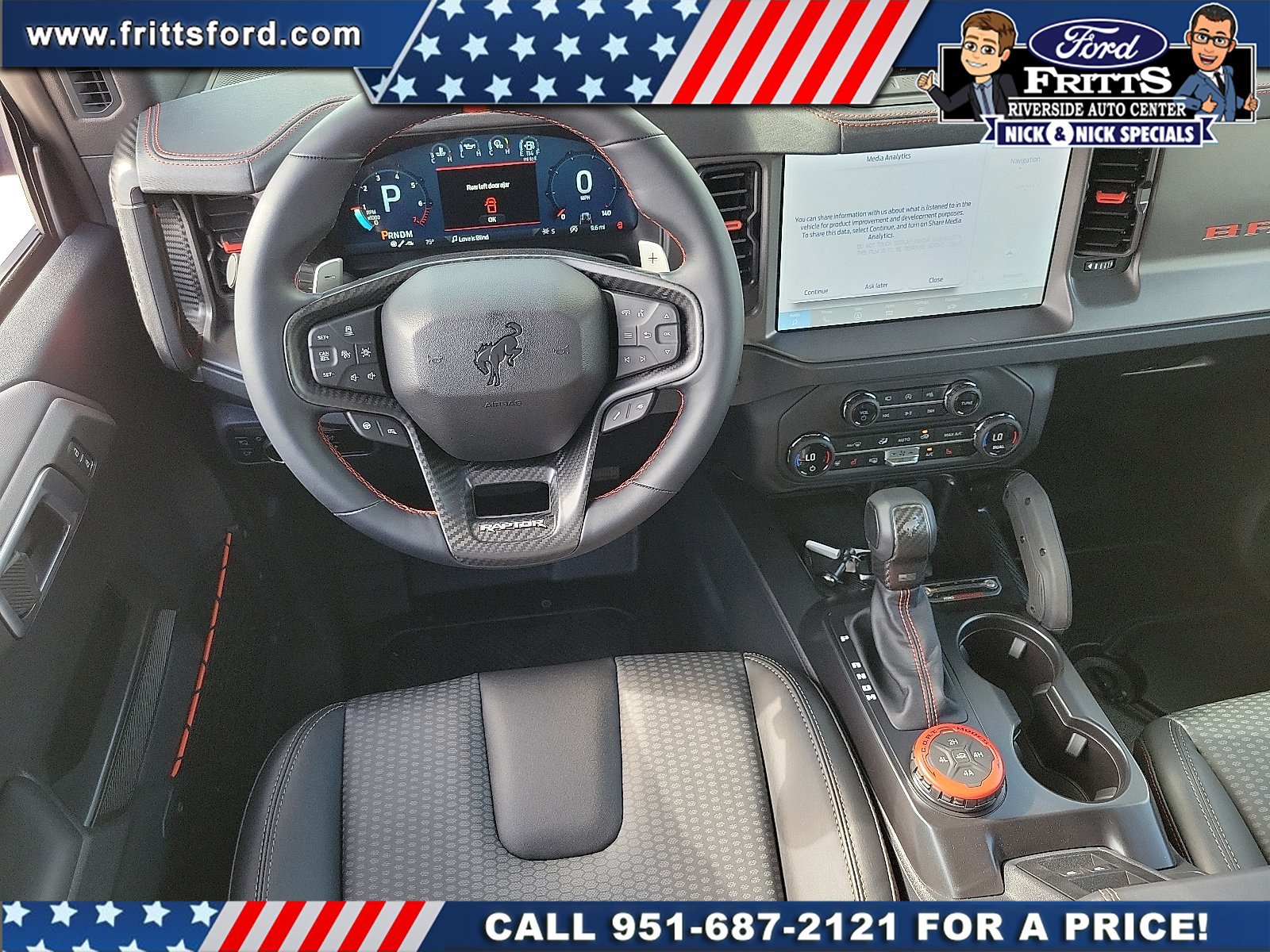 New 2026 Ford Bronco Raptor w/ Interior Carbon Fiber Pack AWD/4WD image 4