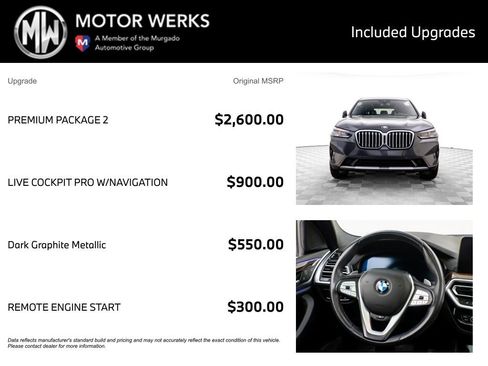 Used 2022 BMW X3 xDrive30i w/ Premium Package 2 image 4