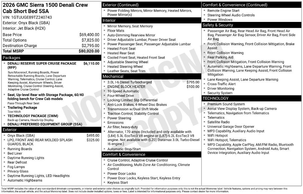 Used 2026 GMC Sierra 1500 Denali AWD/4WD image 6