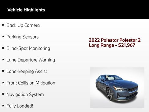 Used 2022 Polestar Polestar 2 w/ Plus Package AWD/4WD image 5