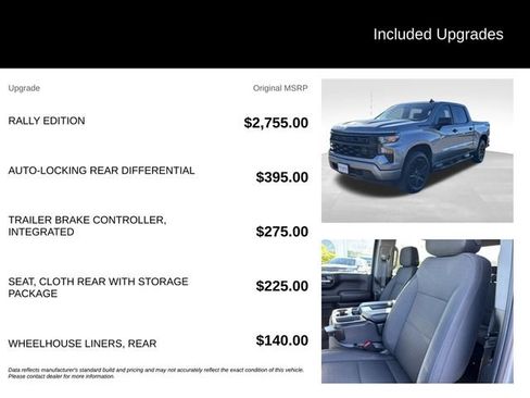 Certified 2024 Chevrolet Silverado 1500 Custom w/ Rally Edition AWD/4WD image 5