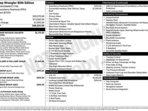 Used 2021 Jeep Wrangler Sport image 32