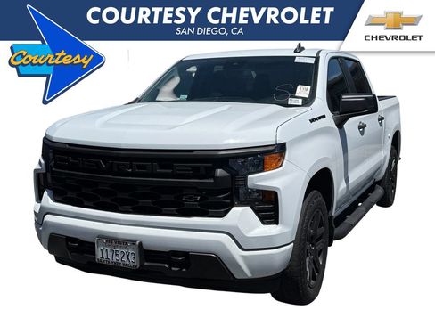 Used 2023 Chevrolet Silverado 1500 Custom w/ 2.7L Blackout Package RWD image 1