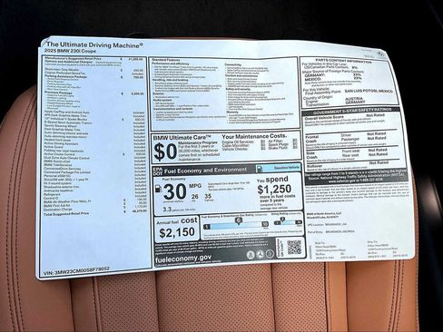 New 2025 BMW 230i Coupe w/ Premium Package image 18