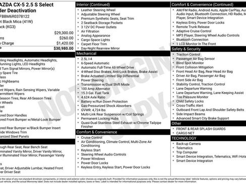 Used 2024 MAZDA CX-5 AWD 2.5 S w/ Select Package image 7