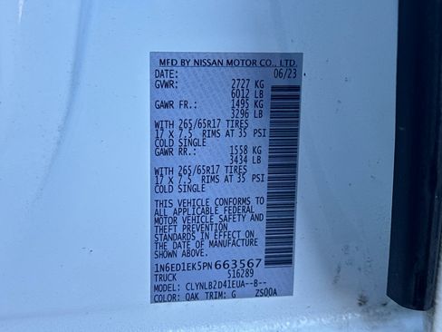 Used 2023 Nissan Frontier SV image 20