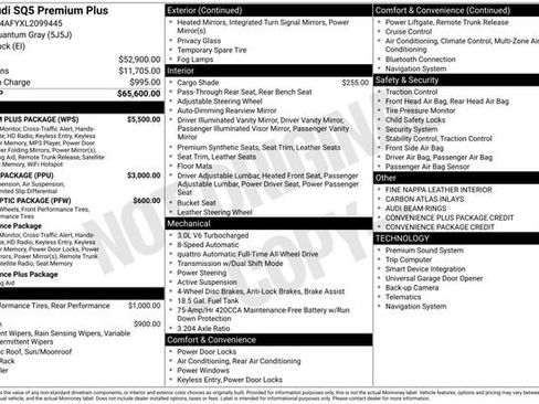 Used 2020 Audi SQ5 Premium Plus w/ Premium Plus Package image 37