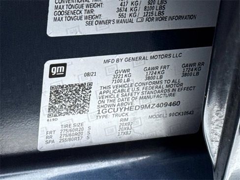 Certified 2021 Chevrolet Silverado 1500 High Country w/ Z71 Off-Road Package image 25