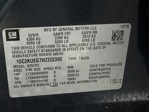 Used 2017 Chevrolet Silverado 2500 W/T w/ Snow Plow Prep Package AWD/4WD image 36