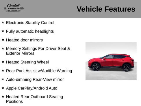 Used 2023 Chevrolet Blazer RS w/ Enhanced Convenience Package AWD/4WD image 16