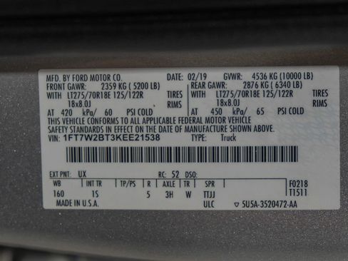 Used 2019 Ford F250 XL w/ STX Appearance Package AWD/4WD image 65