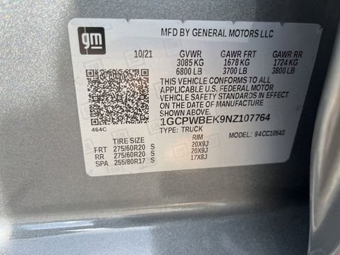 Used 2022 Chevrolet Silverado 1500 Custom RWD image 9