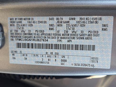 Certified 2024 Ford Escape Active AWD/4WD image 25