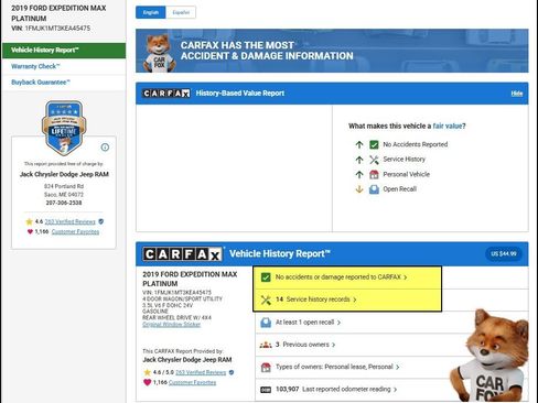 Used 2019 Ford Expedition Max Platinum image 12