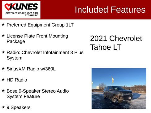 Used 2021 Chevrolet Tahoe LT AWD/4WD image 3