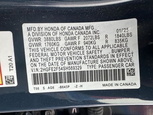 Used 2025 Honda Civic Sport image 15