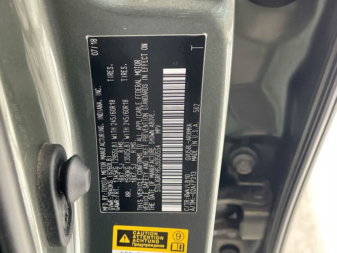 Used 2018 Toyota Highlander XLE AWD/4WD image 29