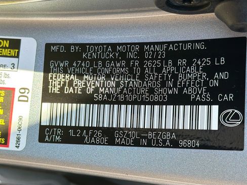 Used 2023 Lexus ES 350 F Sport w/ Accessory Package (Z2) image 45