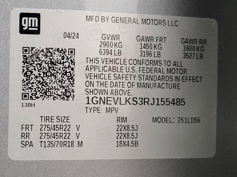 Used 2024 Chevrolet Traverse RS w/ LPO, Floor Liner Package image 30