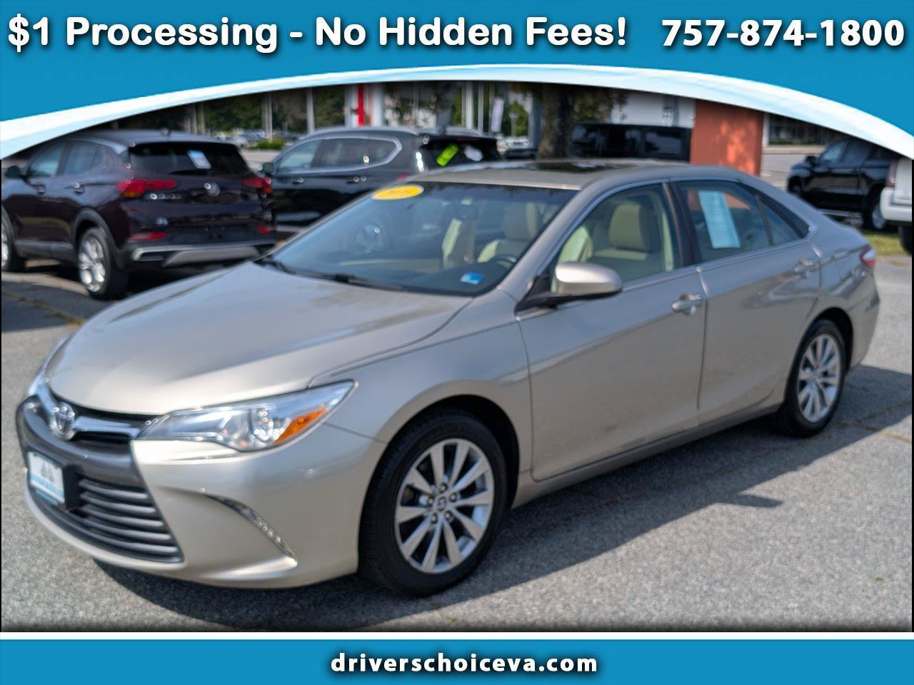 Used 2016 Toyota Camry XLE w/ Moonroof Package FWD image 1