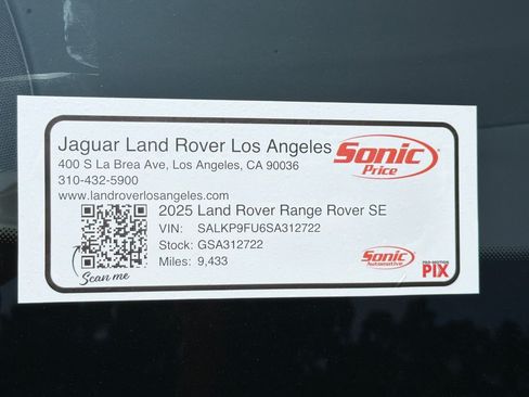 Used 2025 Land Rover Range Rover SE AWD/4WD image 29