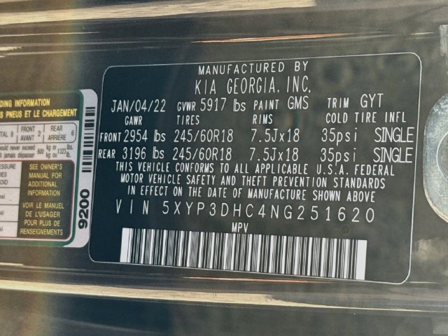 Used 2022 Kia Telluride EX w/ Towing Package AWD/4WD image 39