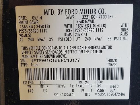 Used 2014 Ford F150 XLT w/ Equipment Group 302A Luxury RWD image 33