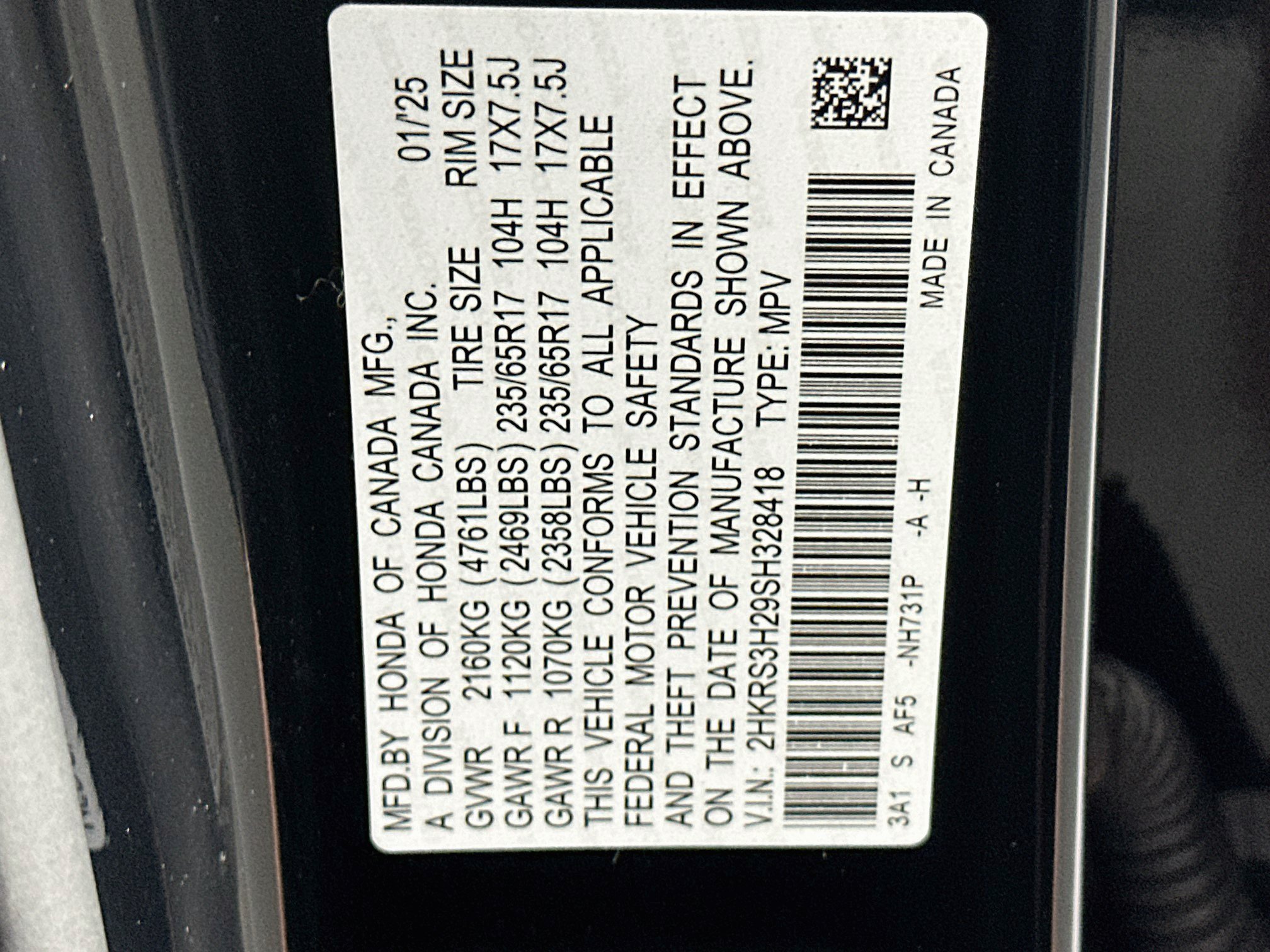 Used 2025 Honda CR-V LX image 12