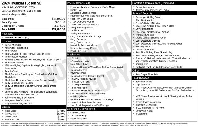 Certified 2024 Hyundai Tucson SE FWD image 37