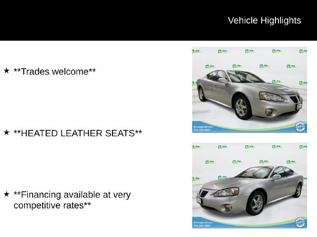 Used 2004 Pontiac Grand Prix GT2 w/ Leather Trim Pkg FWD image 12