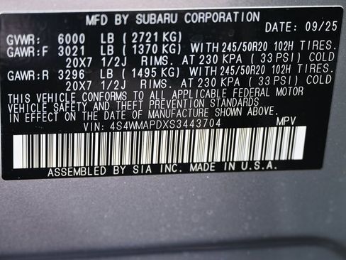 New 2025 Subaru Ascent Limited image 23