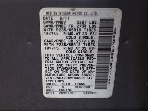 Used 2012 Nissan Murano SV image 22