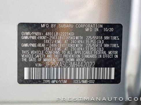 Used 2021 Subaru Forester Limited image 50