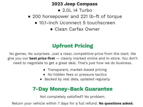 Used 2023 Jeep Compass Latitude w/ Mopar Graphics Package AWD/4WD image 31